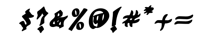 GrogothWet-BoldItalic Font OTHER CHARS
