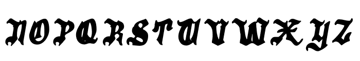 GrogothWet-BoldItalic Font UPPERCASE