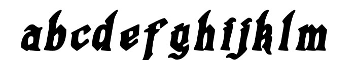 GrogothWet-BoldItalic Font LOWERCASE