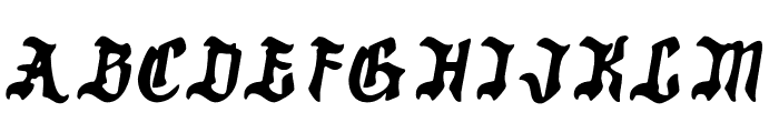 GrogothWet-Italic Font UPPERCASE