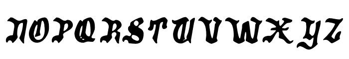 GrogothWet-Italic Font UPPERCASE