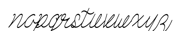 Grolly Italic Font LOWERCASE