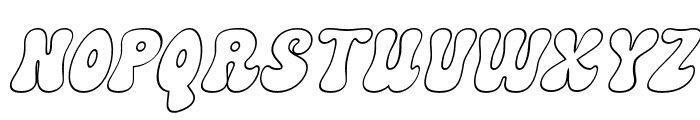 Gromvies Outline Italic Font UPPERCASE