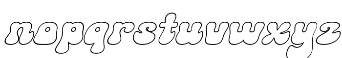 Gromvies Outline Italic Font LOWERCASE