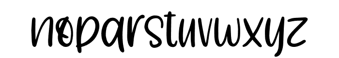 Groomed Font LOWERCASE