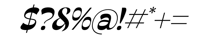 Groothe Italic Font OTHER CHARS
