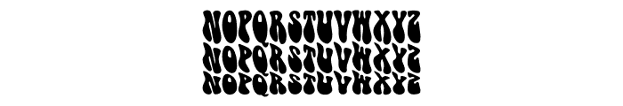 Groovio Stacked Font UPPERCASE