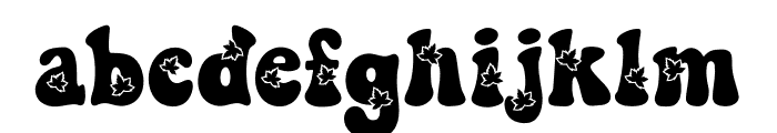 Groovy Autumn Font LOWERCASE