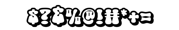Groovy Beach Extrude Font OTHER CHARS
