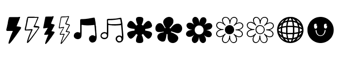 Groovy Blossom Regular Font LOWERCASE