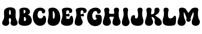 Groovy Boogie Font UPPERCASE