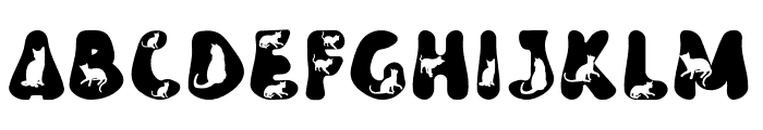 Groovy Cat Font UPPERCASE