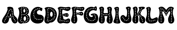 Groovy Dotted Font UPPERCASE