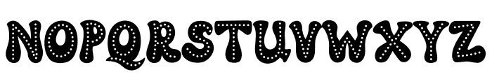 Groovy Dotted Font UPPERCASE