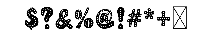 Groovy Fancy Dot Font OTHER CHARS