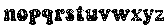 Groovy Fancy Dot Font LOWERCASE