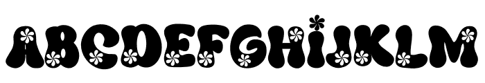 Groovy Flower Daisy Font LOWERCASE