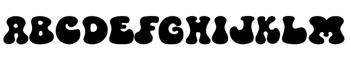Groovy-Fluid Font LOWERCASE
