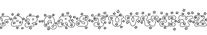 Groovy Fun and Star Font UPPERCASE