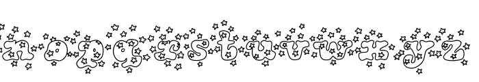 Groovy Fun and Star Font LOWERCASE