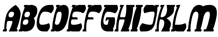 Groovy Funky Bold Italic Font UPPERCASE