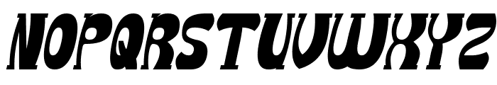 Groovy Funky Bold Italic Font UPPERCASE