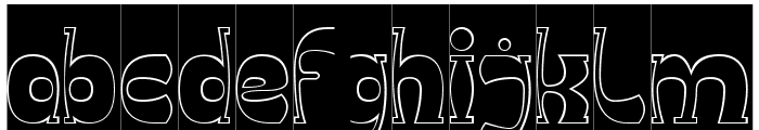 Groovy Funky-Hollow-Inverse FONT