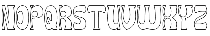 Groovy Funky-Hollow Font UPPERCASE