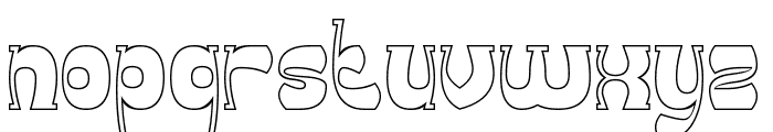 Groovy Funky-Hollow Font LOWERCASE