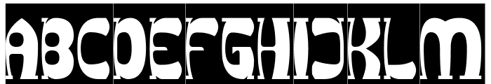 Groovy Funky-Inverse Font UPPERCASE