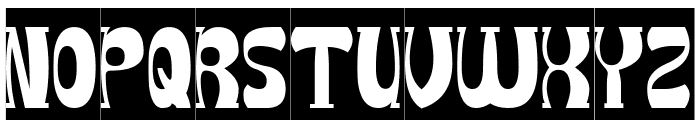 Groovy Funky-Inverse Font UPPERCASE