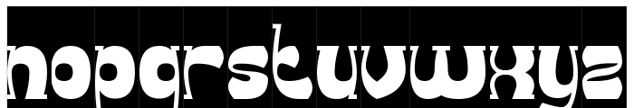 Groovy Funky-Inverse Font LOWERCASE