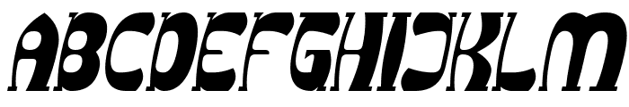 Groovy Funky Italic Font UPPERCASE