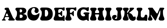 Groovy Funky Font UPPERCASE