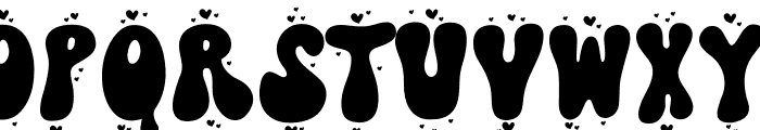 Groovy Heart Font LOWERCASE