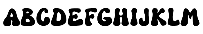 Groovy Hippie Font Regular Font UPPERCASE