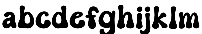 Groovy Hippie Font Regular Font LOWERCASE