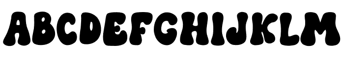Groovy Night Regular Font UPPERCASE