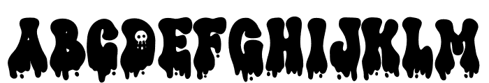 Groovy Night Font UPPERCASE