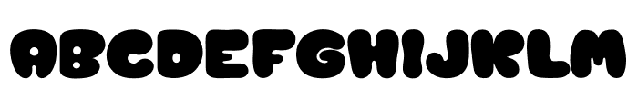 Groovy Retro Glyphs Font UPPERCASE