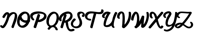 Groovy Shoeline Font UPPERCASE
