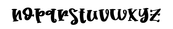 Groovy Silhouette Font LOWERCASE