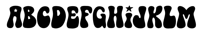 Groovy Star Font LOWERCASE