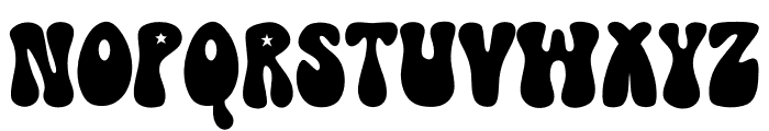 Groovy Star Font LOWERCASE