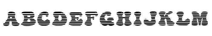 Groovy Striped Regular Font UPPERCASE