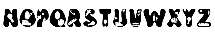 Groovy Thanksgiving Font LOWERCASE
