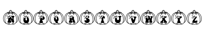 Groovy Witch and Pumpkin Font UPPERCASE
