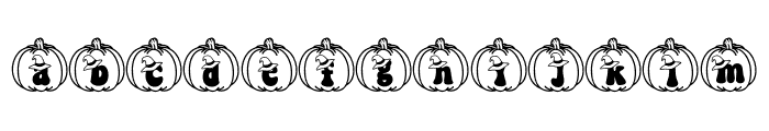 Groovy Witch and Pumpkin FONT
