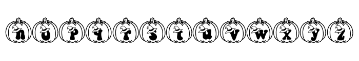 Groovy Witch and Pumpkin Font LOWERCASE
