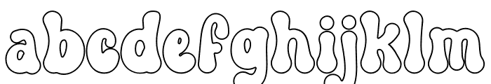 Groovy Yellow Outline FONT